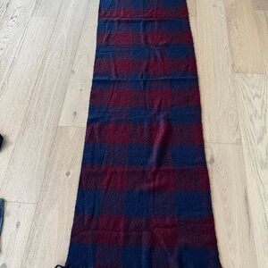 H&M Red and Blue Plaid Scarf